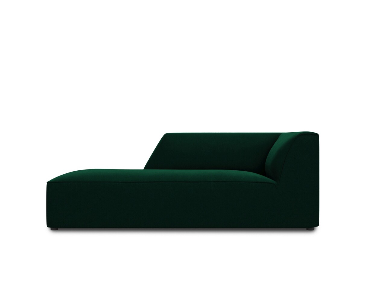 Sezlong living stanga 1 loc, Ruby, Micadoni Home, BL, 180x93x69 cm, catifea, verde bottle - imagine 7